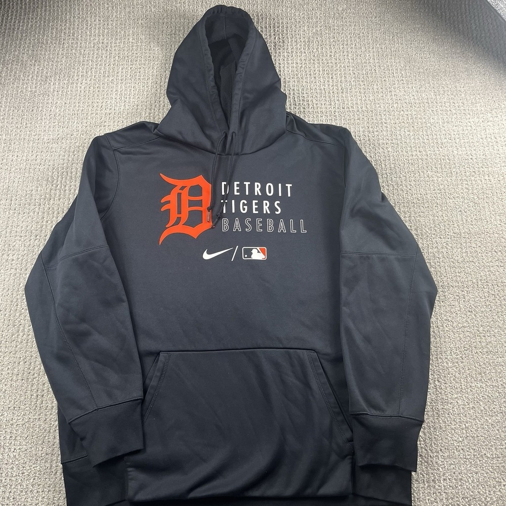 Detroit Tigers Nike Authentic Collection Pullover Hoodie Team Issued Mens XL